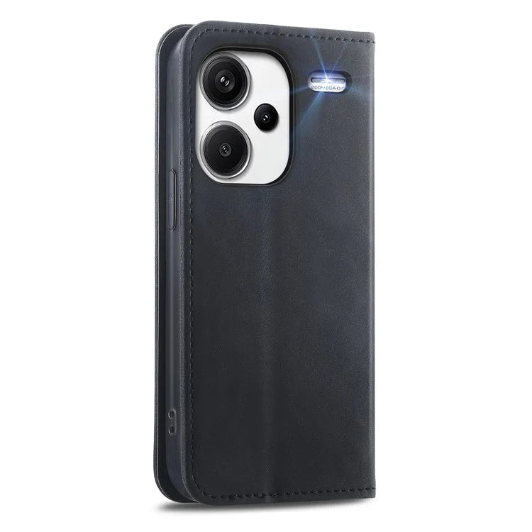 For Xiaomi Redmi Note 13 Pro+ 5G Leather Wallet Case Magnetic Closing Skin-touch Phone Cover