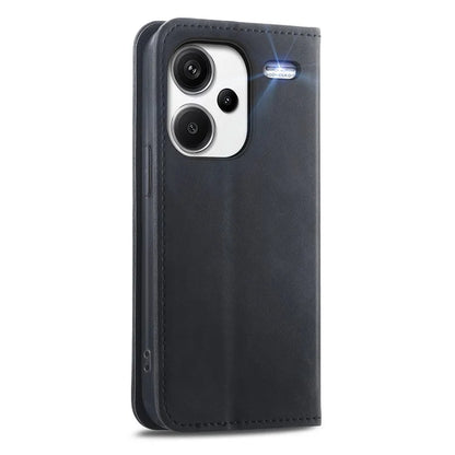 For Xiaomi Redmi Note 13 Pro+ 5G Leather Wallet Case Magnetic Closing Skin-touch Phone Cover