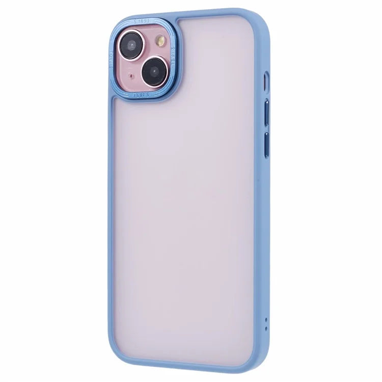 TGVI'S Vibrant Series For iPhone 14 Plus Phone Case Bump Proof PC+TPU Metal Camera Ring Shell