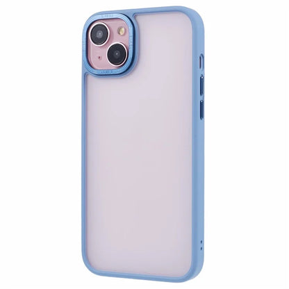 TGVI'S Vibrant Series For iPhone 14 Plus Phone Case Bump Proof PC+TPU Metal Camera Ring Shell