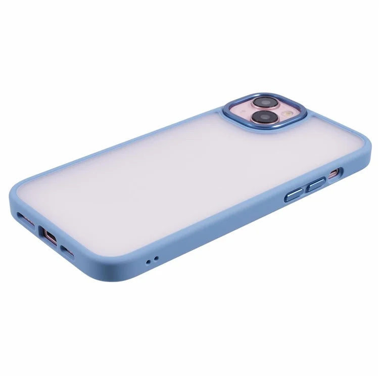 TGVI'S Vibrant Series For iPhone 14 Plus Phone Case Bump Proof PC+TPU Metal Camera Ring Shell