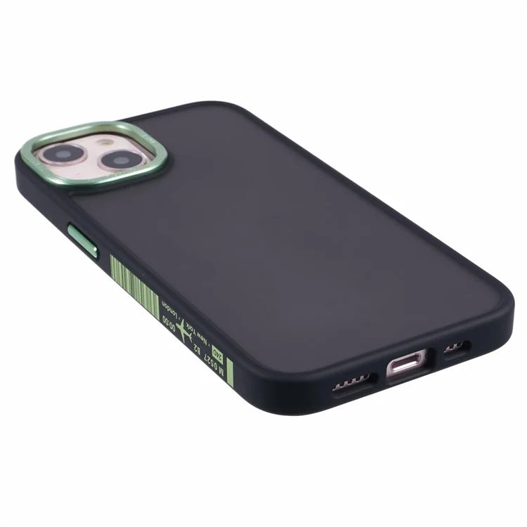 TGVI'S Vibrant Series For iPhone 14 Plus Phone Case Bump Proof PC+TPU Metal Camera Ring Shell