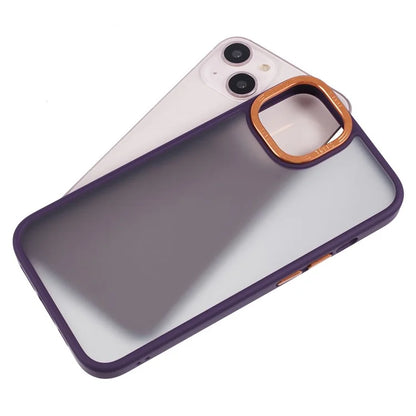 TGVI'S Vibrant Series For iPhone 14 Plus Phone Case Bump Proof PC+TPU Metal Camera Ring Shell