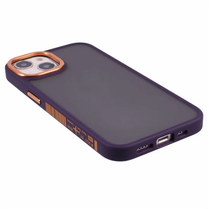 TGVI'S Vibrant Series For iPhone 14 Plus Phone Case Bump Proof PC+TPU Metal Camera Ring Shell