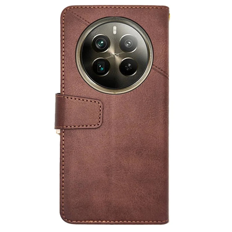 IDEWEI For Realme 12 Pro 5G / 12 Pro+ 5G Case Scratch-resistant Wallet Calf Texture Phone Cover