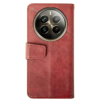 IDEWEI For Realme 12 Pro 5G / 12 Pro+ 5G Case Scratch-resistant Wallet Calf Texture Phone Cover