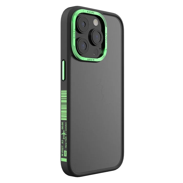 TGVI'S Vibrant Series For iPhone 14 Pro Max Case Metal Camera Ring PC+TPU Phone Cover