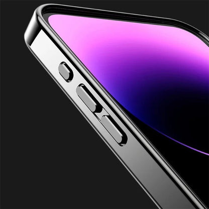 For iPhone 13 Pro Cell Phone Cases Electroplating PC+TPU Back Cover with Lens Film