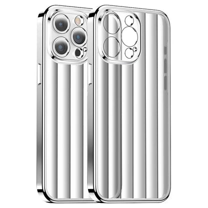 For iPhone 13 Pro Cell Phone Cases Electroplating PC+TPU Back Cover with Lens Film