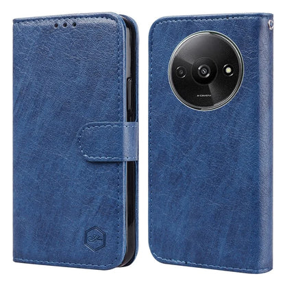 For Xiaomi Redmi A3 / Poco C61 4G Case Solid Color Leather Folding Stand Wallet Leather Phone Cover