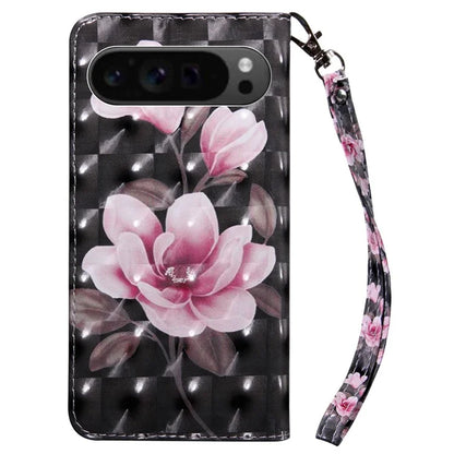 For Google Pixel 9 Pro XL Cell Phone Shell Pattern Printing Leather Cover Phone Stand