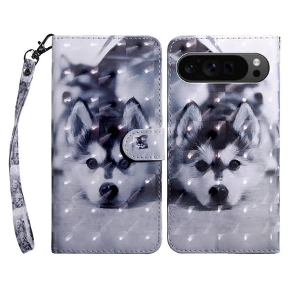 For Google Pixel 9 / Pixel 9 Pro Case Pattern Printing Phone Leather Cover with Wallet Card Slots