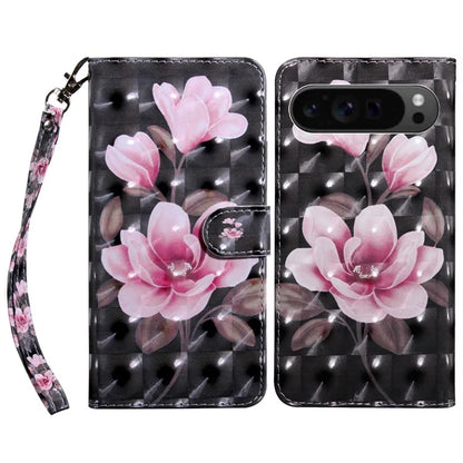 For Google Pixel 9 / Pixel 9 Pro Case Pattern Printing Phone Leather Cover with Wallet Card Slots