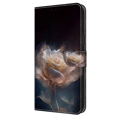For iPhone 13 6.1 inch Case Pattern Printed Leather Bump Proof Phone Stand Cover
