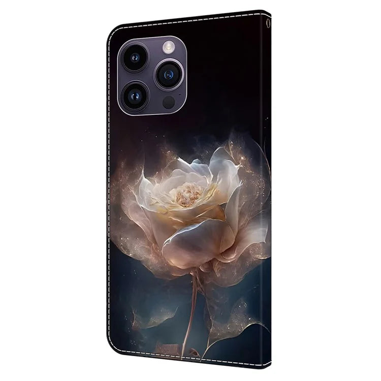 For iPhone 13 Pro Max 6.7 inch Wallet Case Pattern PU Leather Flip Stand Phone Cover
