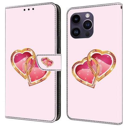 For iPhone 13 Pro Max 6.7 inch Wallet Case Pattern PU Leather Flip Stand Phone Cover