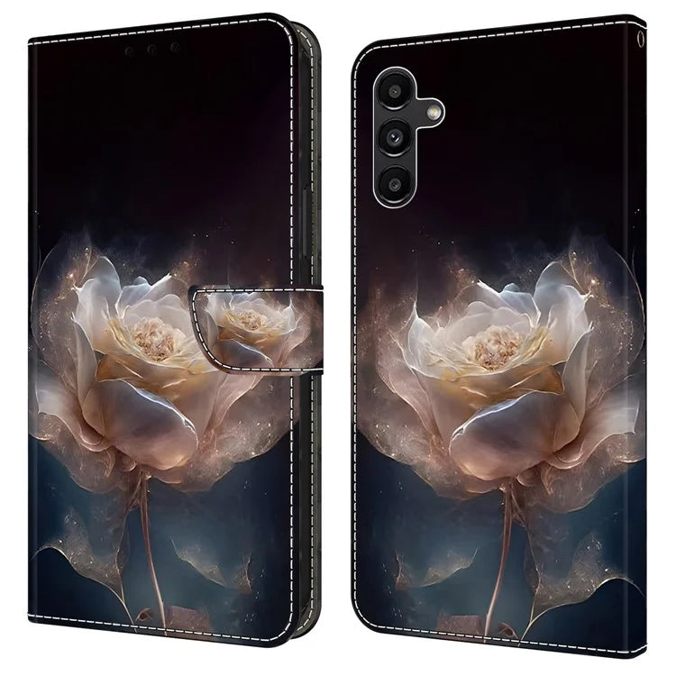 For Samsung Galaxy A55 5G Leather Case Wallet Stand Phone Cover Pattern Printed