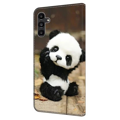 For Samsung Galaxy A55 5G Leather Case Wallet Stand Phone Cover Pattern Printed