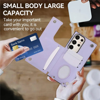 For Samsung Galaxy S24 Ultra Cell Phone Back Cover Pattern Printing Leather Stand