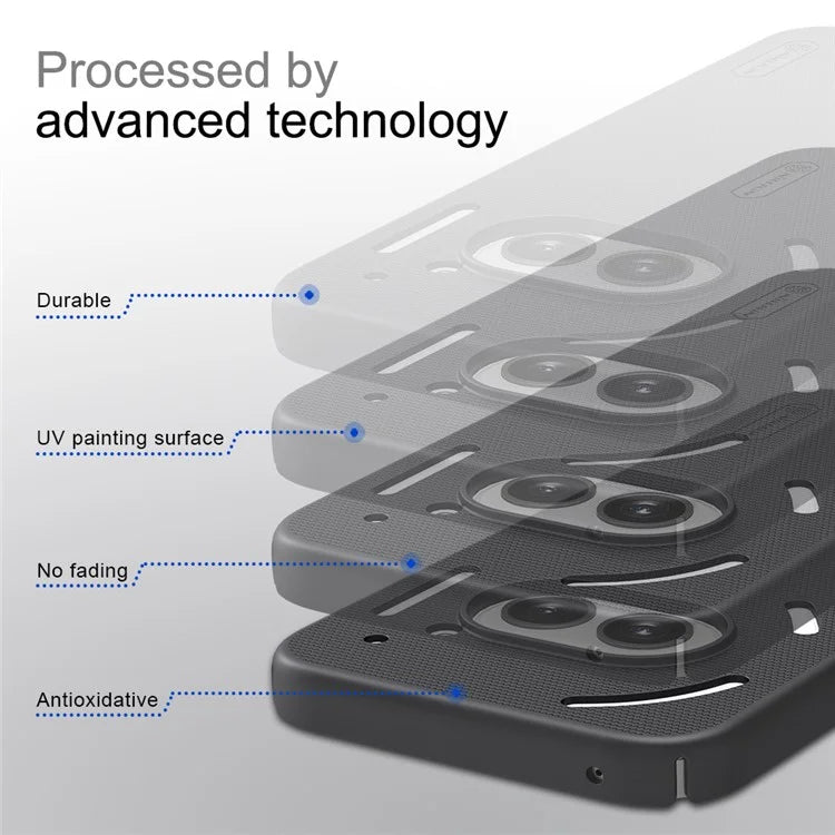 NILLKIN Frosted Shield Phone Case for Nothing Phone (2a) Hard PC Back Cover