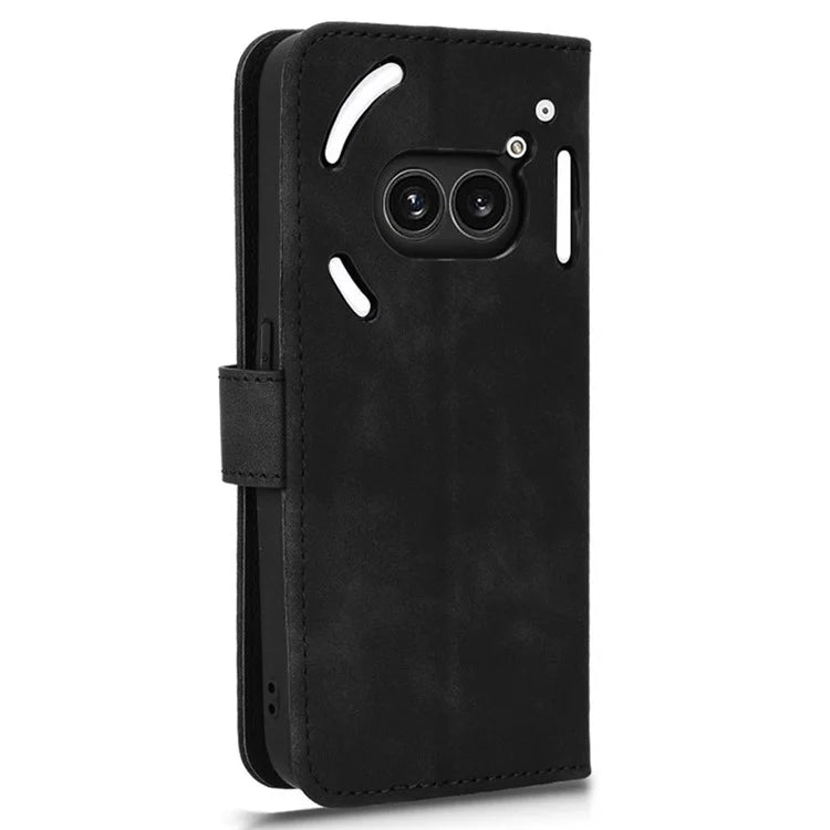 For Nothing Phone (2a) Wallet Case Skin-Touch Folding Stand Leather Phone Cover