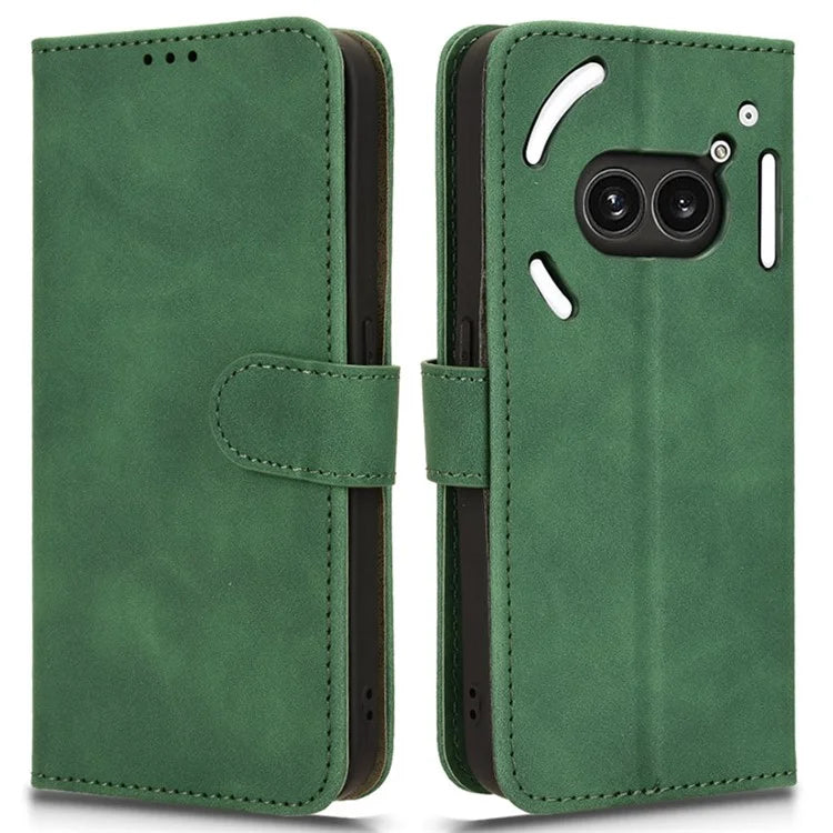 For Nothing Phone (2a) Wallet Case Skin-Touch Folding Stand Leather Phone Cover