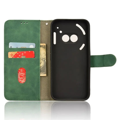 For Nothing Phone (2a) Wallet Case Skin-Touch Folding Stand Leather Phone Cover