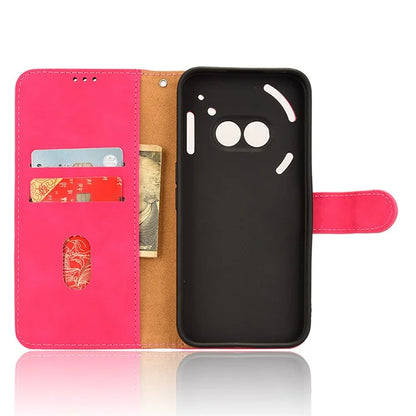For Nothing Phone (2a) Wallet Case Skin-Touch Folding Stand Leather Phone Cover