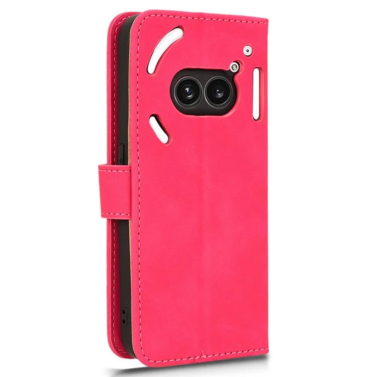 For Nothing Phone (2a) Wallet Case Skin-Touch Folding Stand Leather Phone Cover