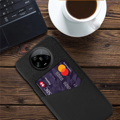 For Xiaomi 14 Ultra Phone Case Card Holder PU Leather+PC Drop-resistant Phone Shell