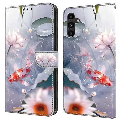 For Samsung Galaxy A05s 4G Magnetic Phone Case Pattern Printed PU Leather Wallet Cover