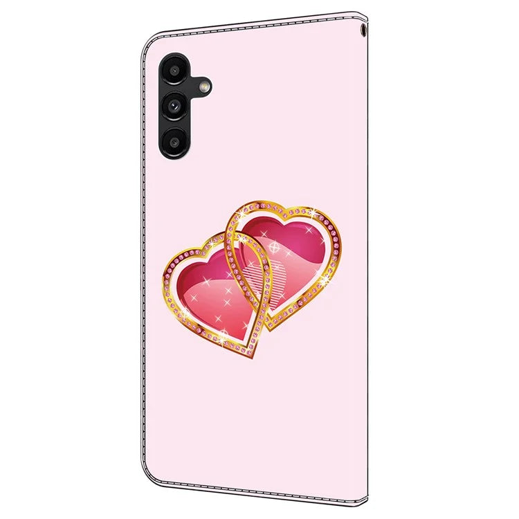 For Samsung Galaxy A05s 4G Magnetic Phone Case Pattern Printed PU Leather Wallet Cover