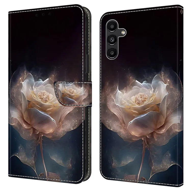 For Samsung Galaxy A05s 4G Magnetic Phone Case Pattern Printed PU Leather Wallet Cover