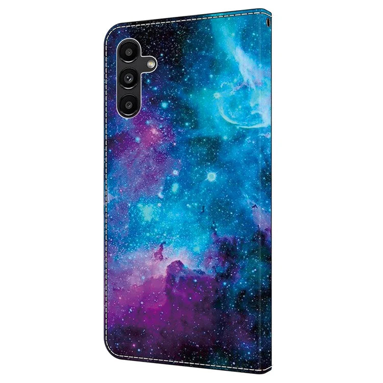 For Samsung Galaxy A05s 4G Magnetic Phone Case Pattern Printed PU Leather Wallet Cover
