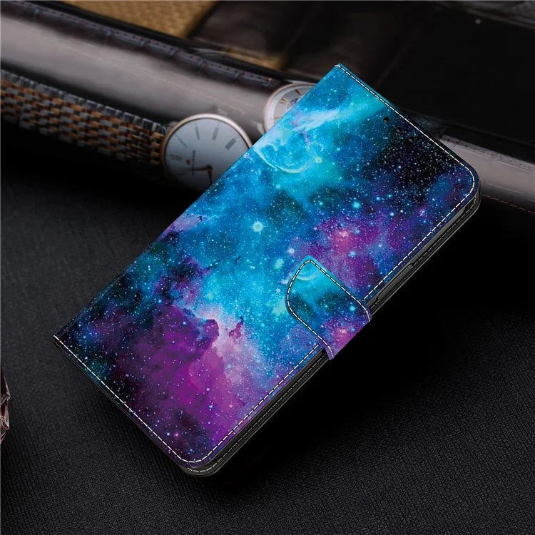 For Samsung Galaxy A05s 4G Magnetic Phone Case Pattern Printed PU Leather Wallet Cover