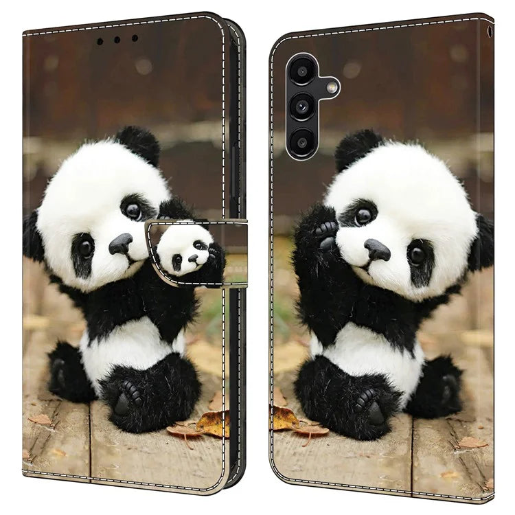 For Samsung Galaxy A05s 4G Magnetic Phone Case Pattern Printed PU Leather Wallet Cover