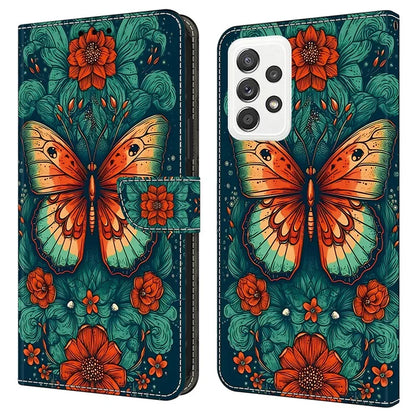 For Samsung Galaxy A23 5G (Global Version) / A23 4G Case Pattern Printing Leather Wallet Phone Cover