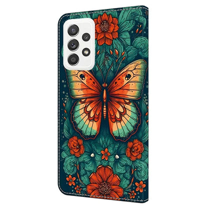 For Samsung Galaxy A23 5G (Global Version) / A23 4G Case Pattern Printing Leather Wallet Phone Cover