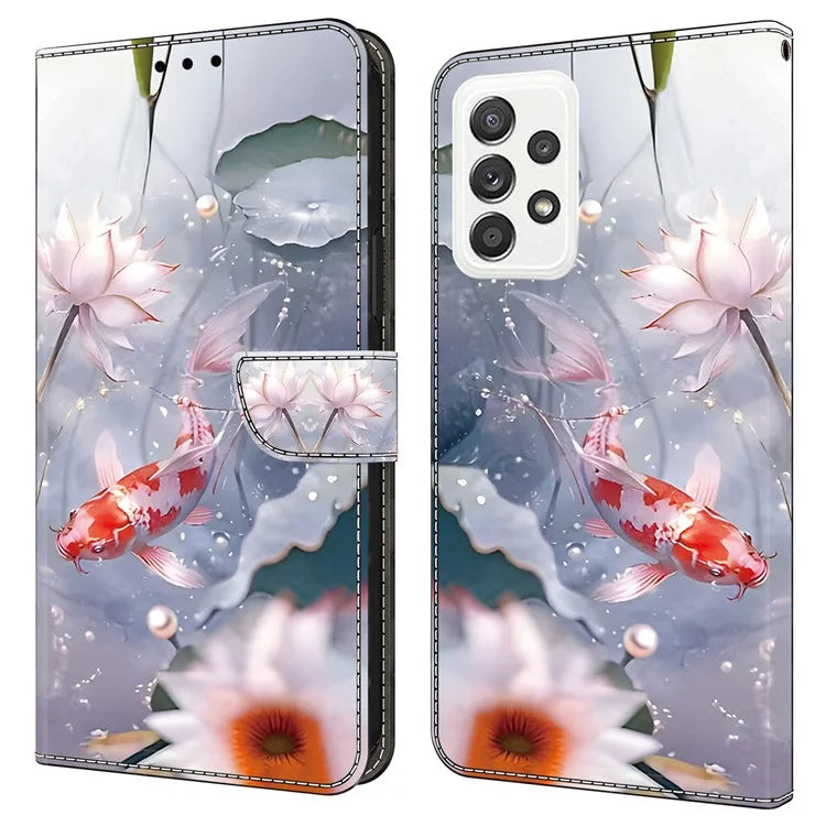 For Samsung Galaxy A23 5G (Global Version) / A23 4G Case Pattern Printing Leather Wallet Phone Cover