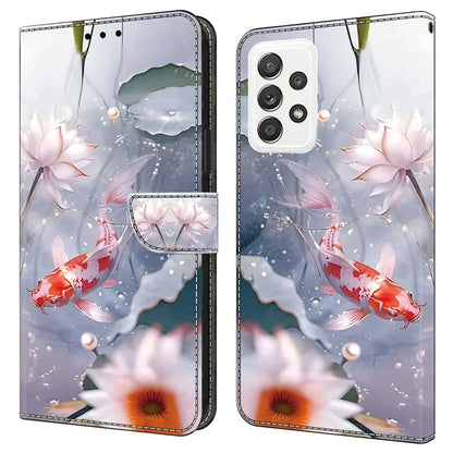 For Samsung Galaxy A23 5G (Global Version) / A23 4G Case Pattern Printing Leather Wallet Phone Cover