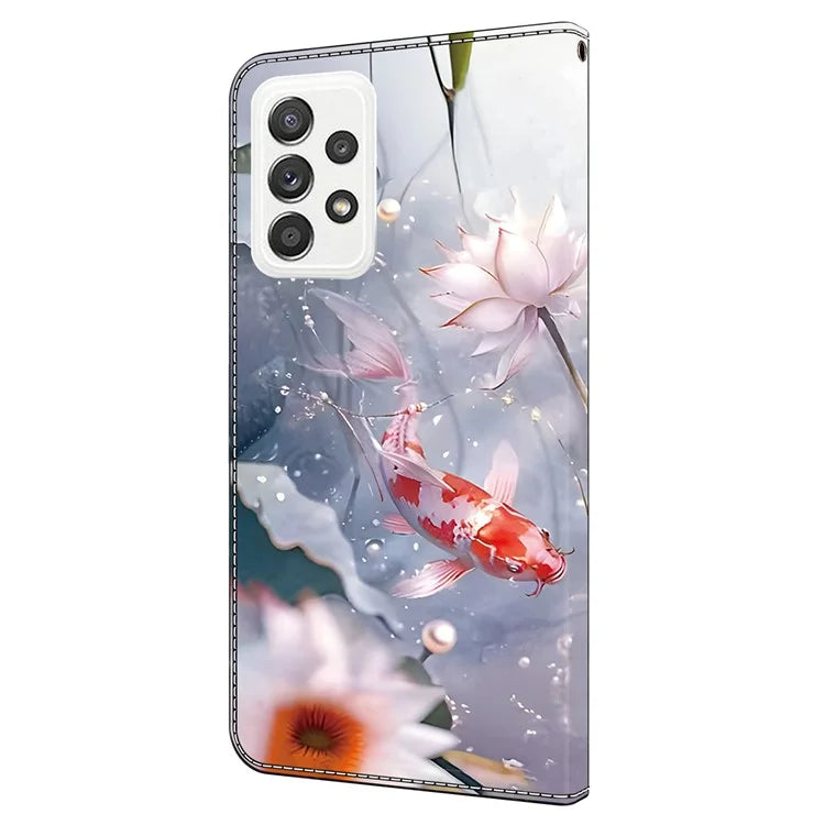 For Samsung Galaxy A23 5G (Global Version) / A23 4G Case Pattern Printing Leather Wallet Phone Cover