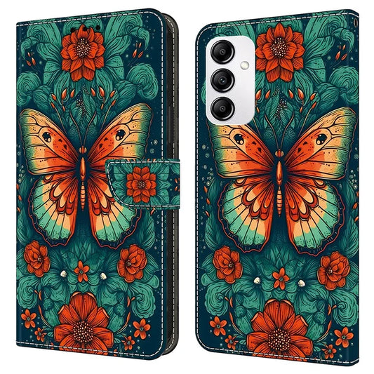 For Samsung Galaxy A14 5G / A14 4G Magnetic Case PU Leather Card Holder Phone Cover