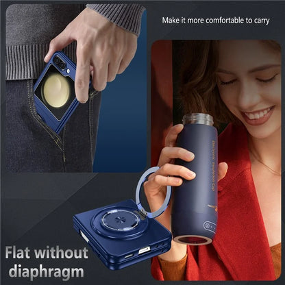 For Samsung Galaxy Z Flip5 5G Magnetic Case Invisible Kickstand PC+TPU Phone Cover