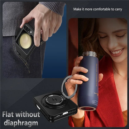 For Samsung Galaxy Z Flip5 5G Magnetic Case Invisible Kickstand PC+TPU Phone Cover