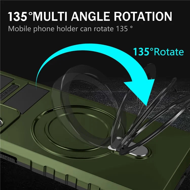 For Samsung Galaxy Note20 Ultra / Note20 Ultra 5G Case PC+TPU Kickstand Magnetic Phone Cover