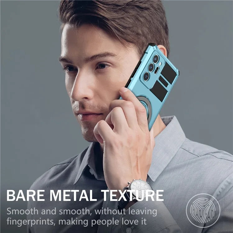 For Samsung Galaxy Note20 Ultra / Note20 Ultra 5G Case PC+TPU Kickstand Magnetic Phone Cover