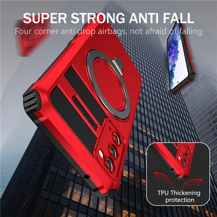 For Samsung Galaxy S20 FE 5G / S20 FE / S20 FE 2022 / S20 Lite Case PC+TPU Magnetic Kickstand Phone Cover