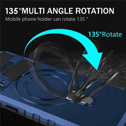 For Samsung Galaxy S20 FE 5G / S20 FE / S20 FE 2022 / S20 Lite Case PC+TPU Magnetic Kickstand Phone Cover