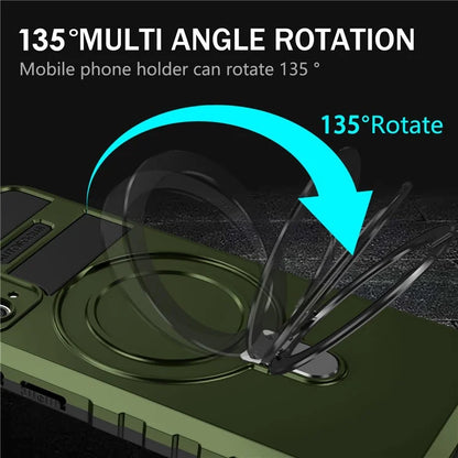 For Samsung Galaxy S20 FE 5G / S20 FE / S20 FE 2022 / S20 Lite Case PC+TPU Magnetic Kickstand Phone Cover