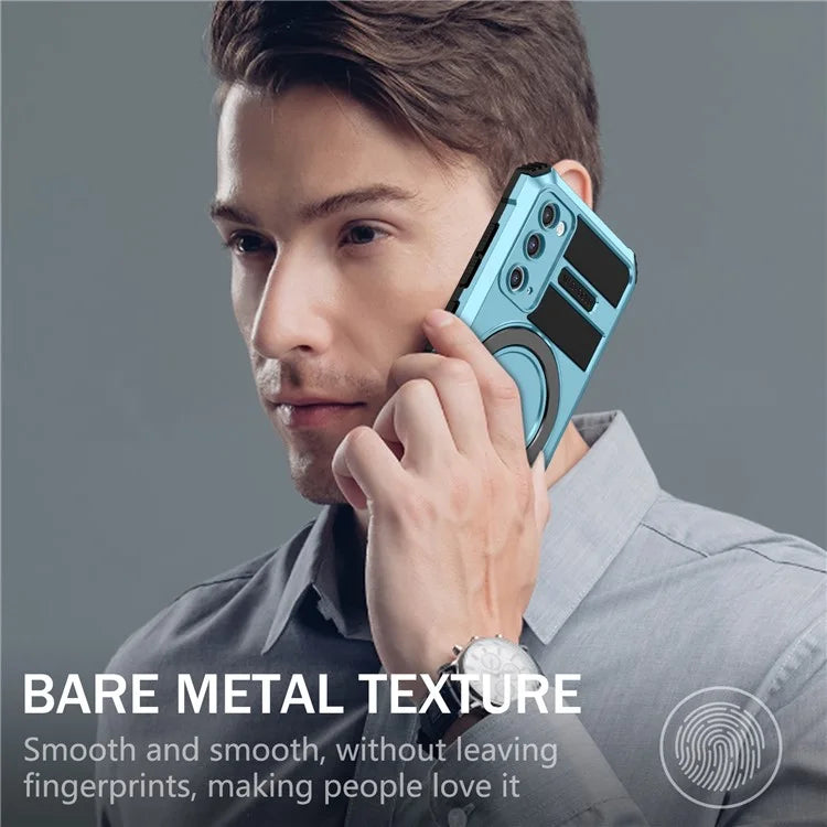 For Samsung Galaxy S20 FE 5G / S20 FE / S20 FE 2022 / S20 Lite Case PC+TPU Magnetic Kickstand Phone Cover